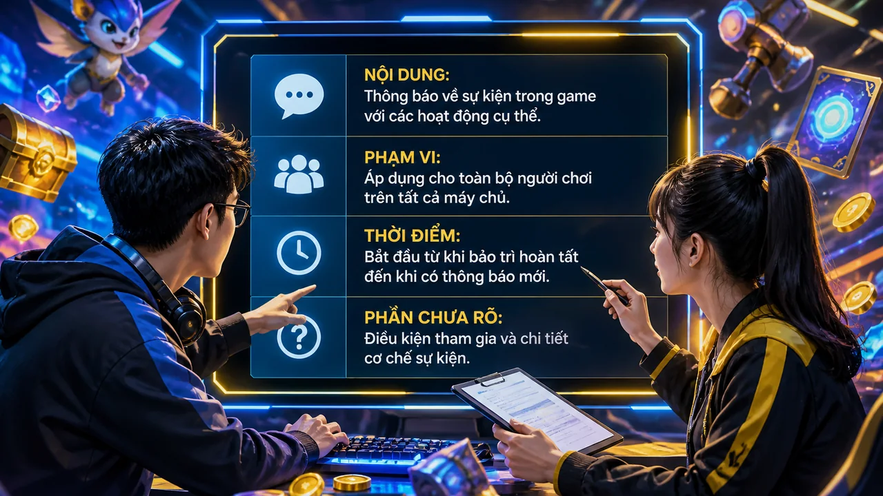 Bốn dòng dễ kiểm tra cho người cần hỗ trợ: mẫu tóm tắt thông báo AE888